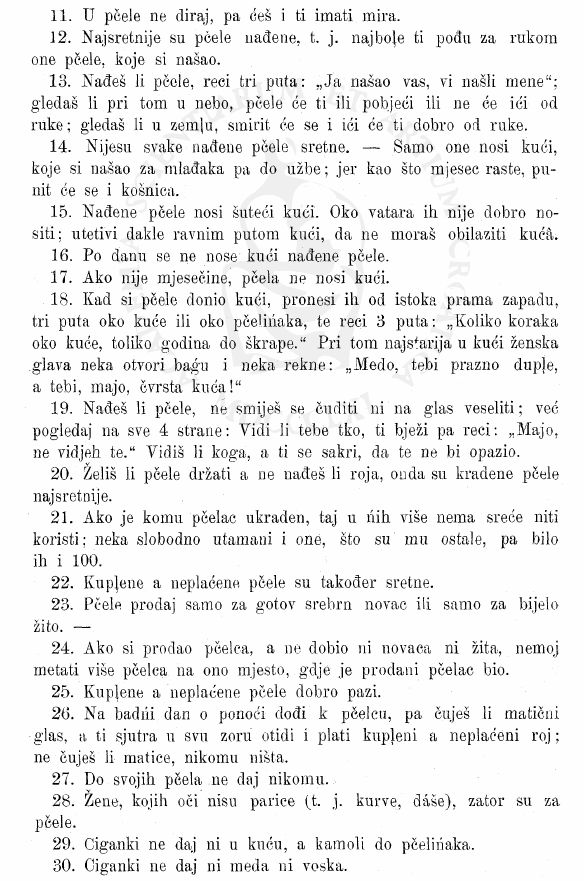 Pelarstvo u Lici1906